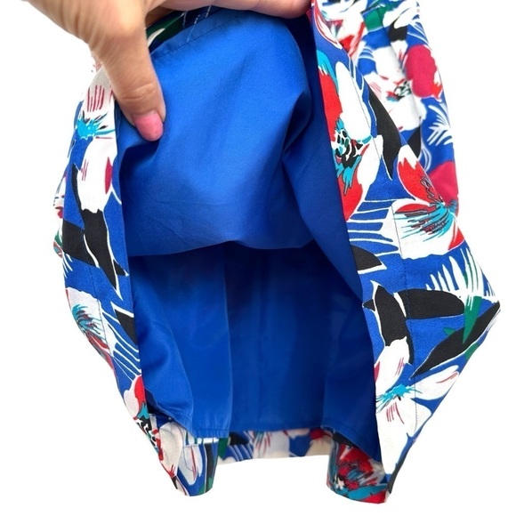 J. Crew mini  dress with spaghetti straps, fitted top, fully lined, tropical - Picture 11 of 16